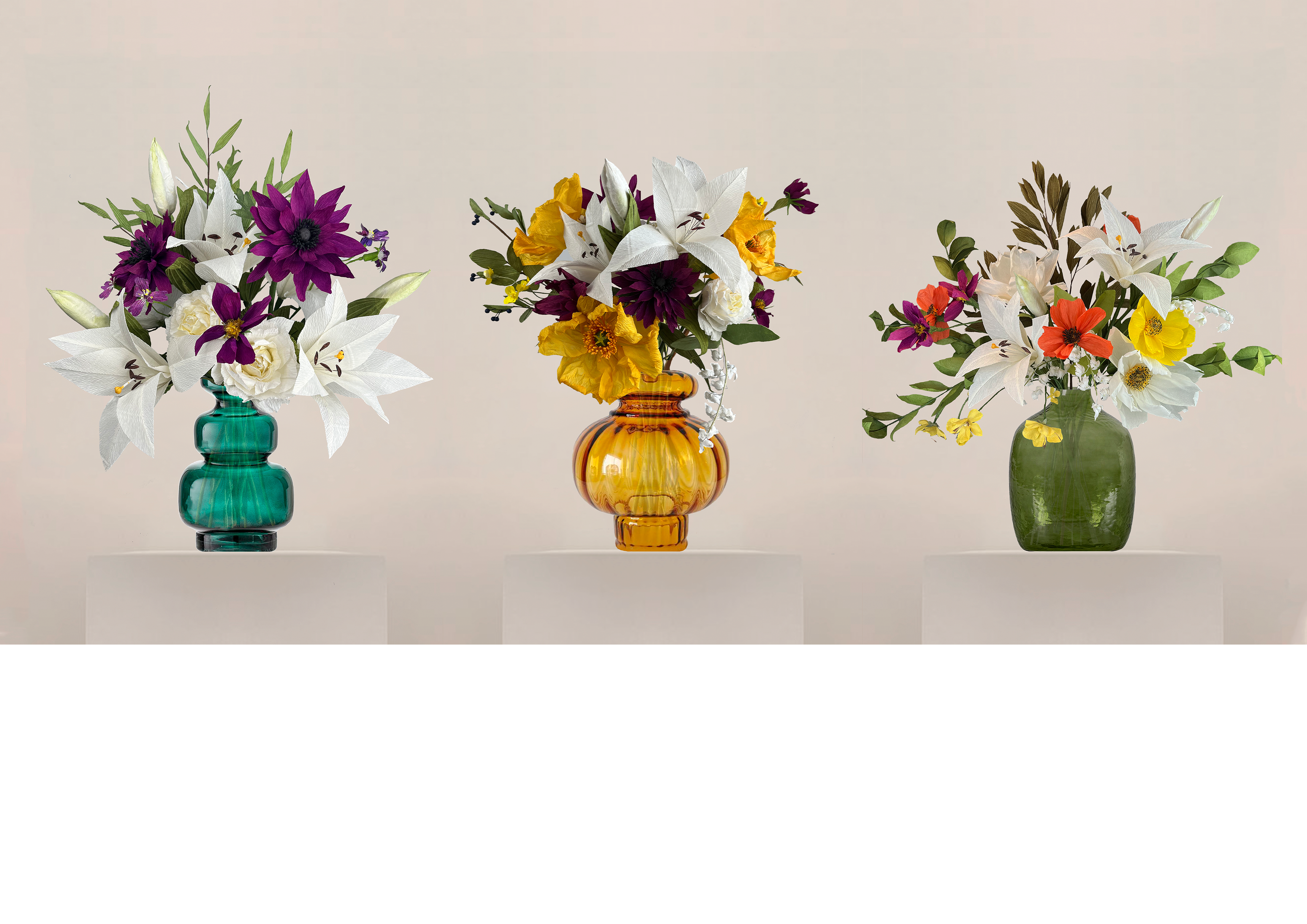 Paper Flower Evighedsbuket