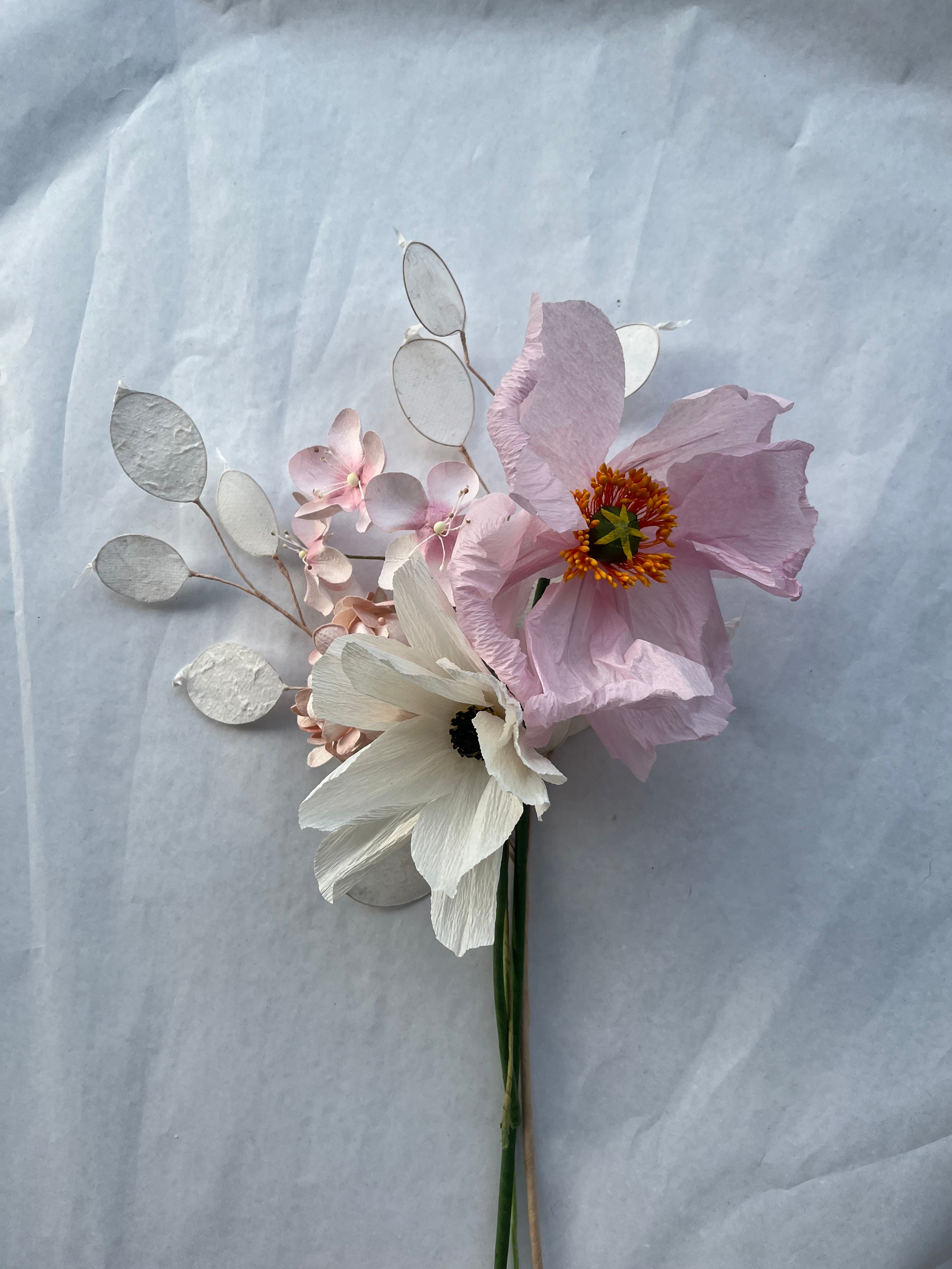 håndlavet mor barn buket af evighedsblomster