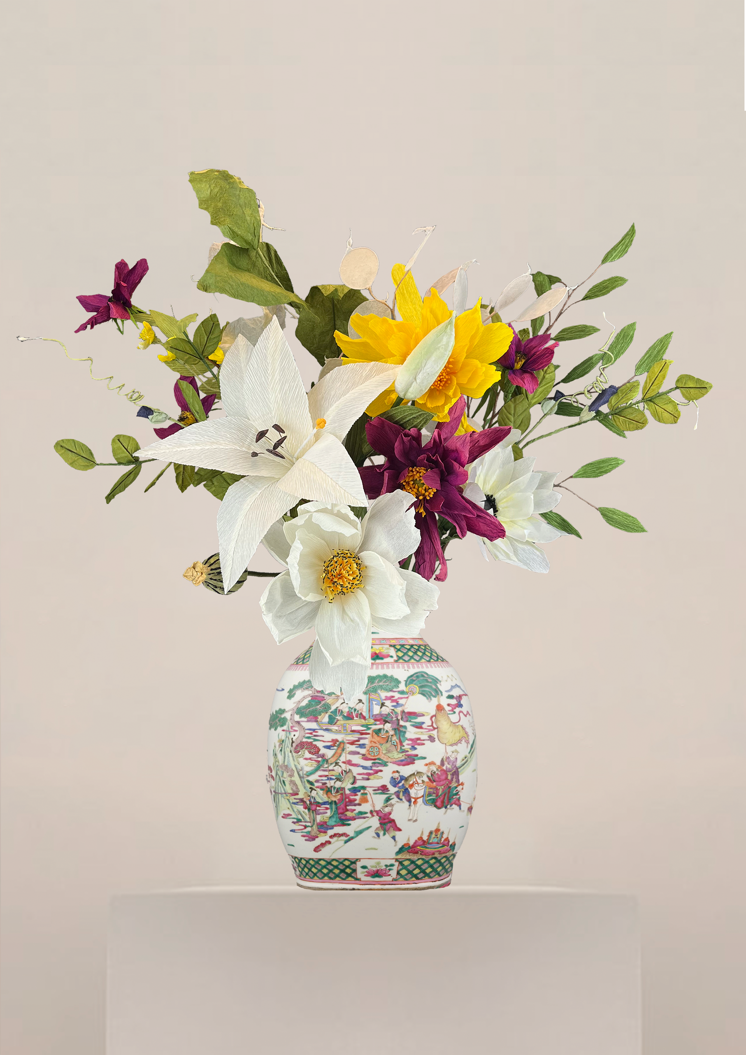 PAPIRBLOMSTER BUKET
