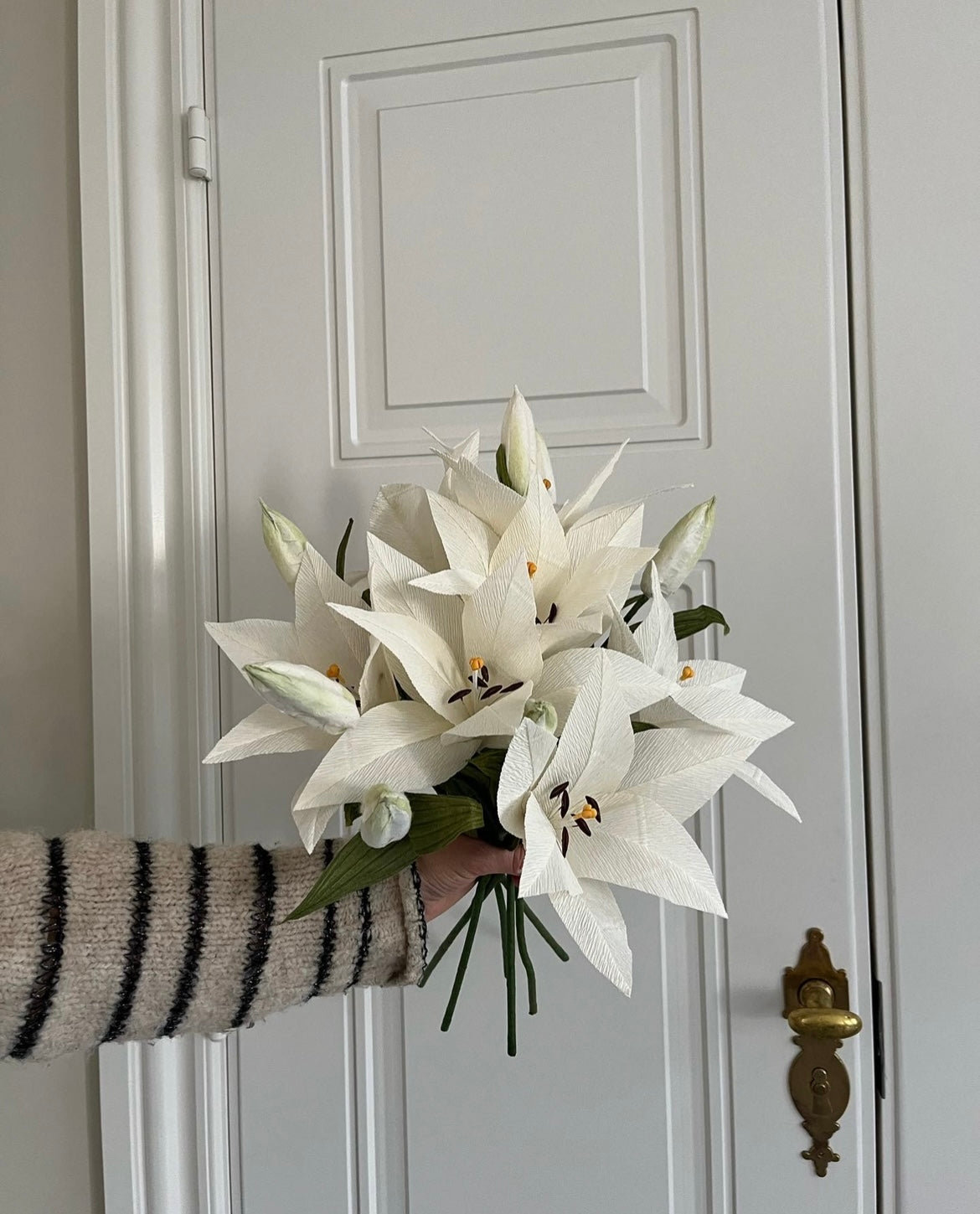 papir liljer papirblomster