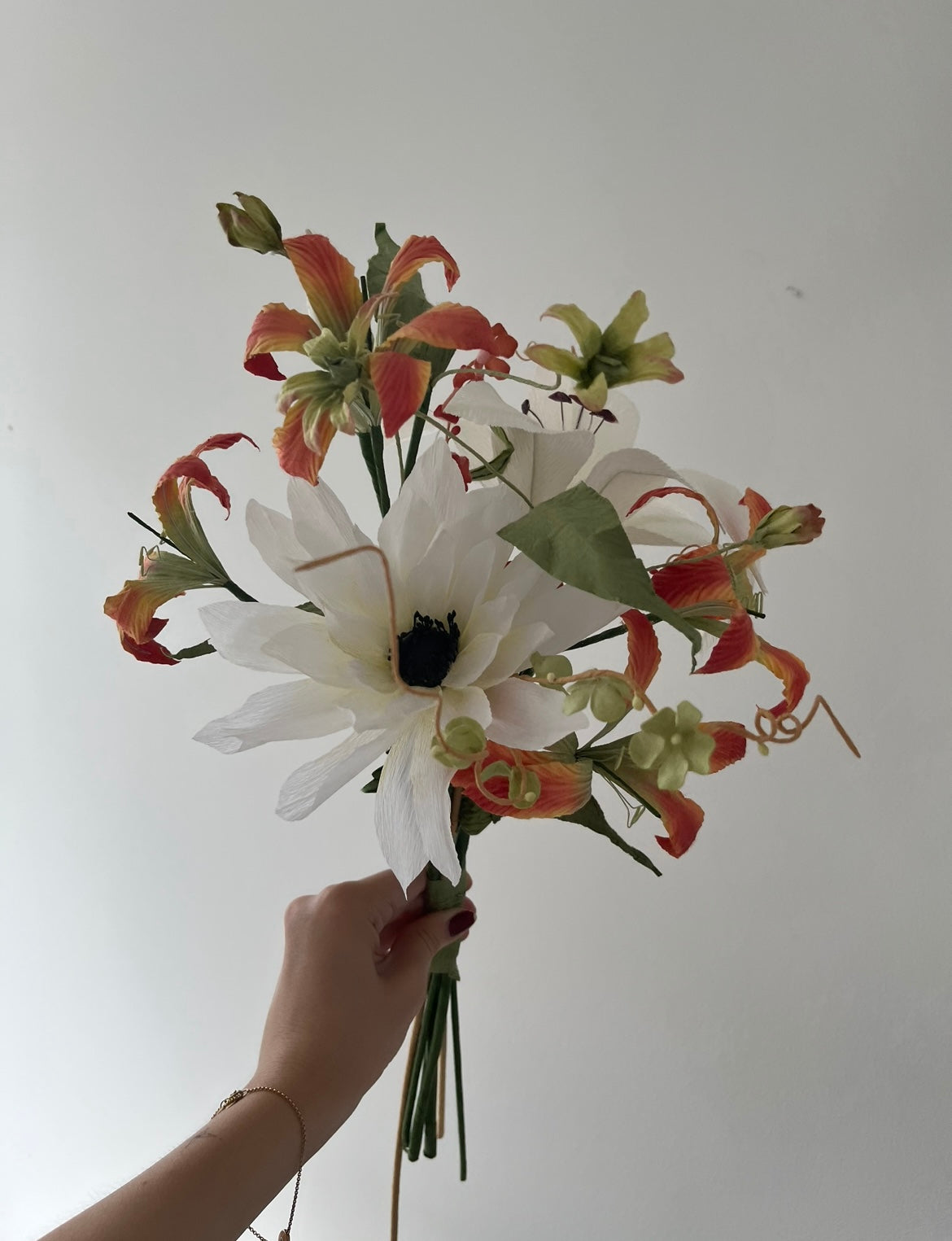 håndlavede blomster