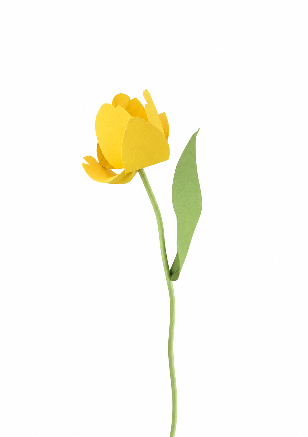 GUL TULIPAN - Papirblomst