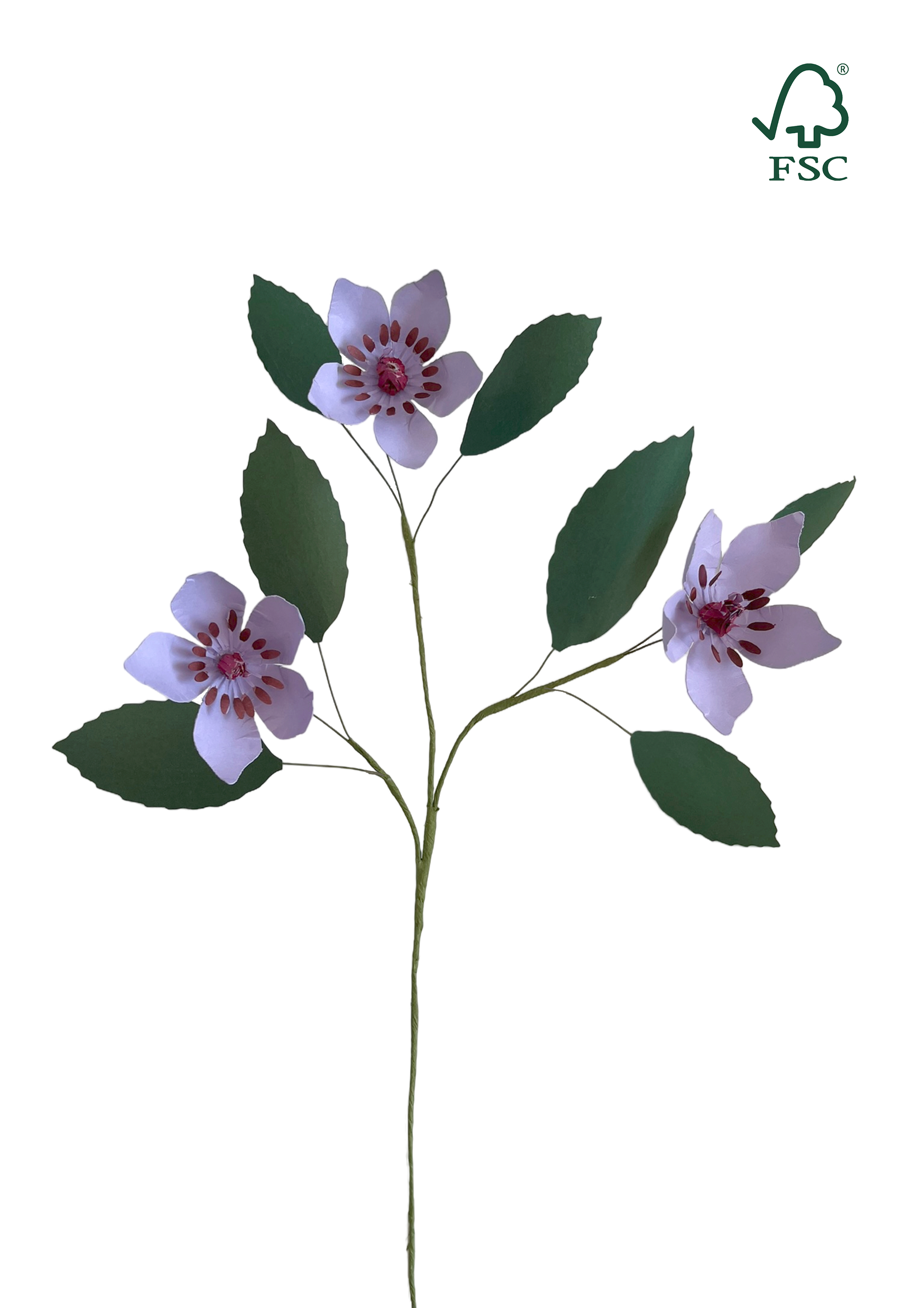 Nordic Apple Blossom™ – håndlavet papirblomst i FSC-certificeret papir